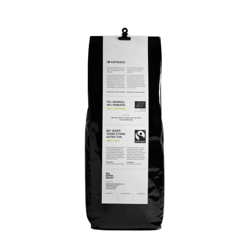 Der Kaffeebaron Bio Fairtrade Espresso "Don Amaru", 1 kg – Bild 2