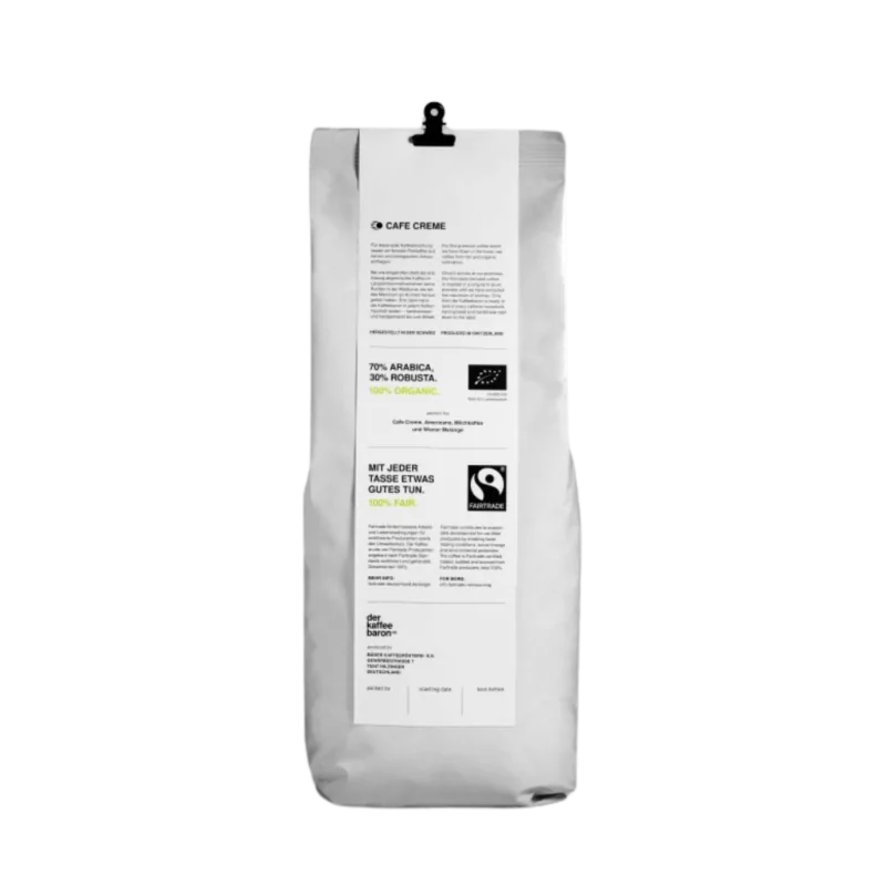 Der Kaffeebaron Bio Fairtrade Cafe Crema „Donna Sofia“, 1 kg – Bild 2