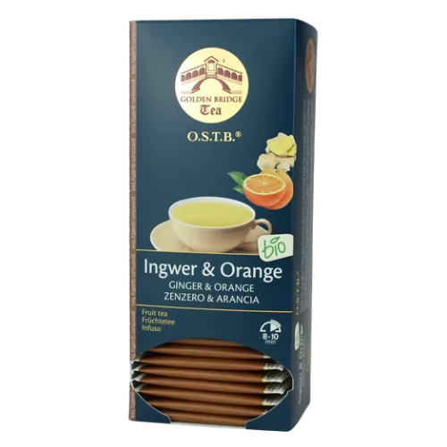 Golden Bridge Tea BIO Ingwer & Orange |  würzig-fruchtiger Genuss