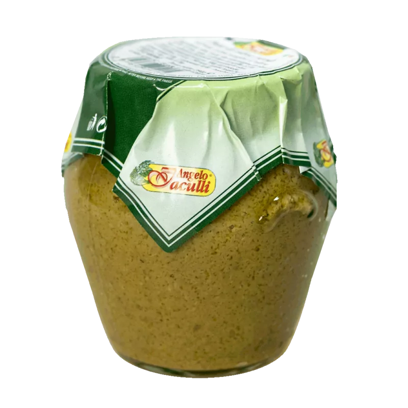 Paté aus grünen Oliven in extra nativem Olivenöl 